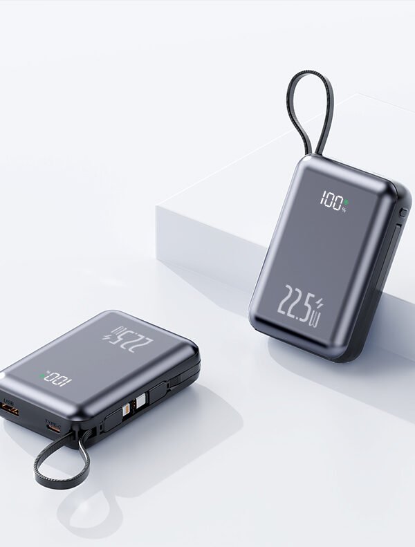 Dual Built-in Cable Fast charge Power Bank 20000mAh