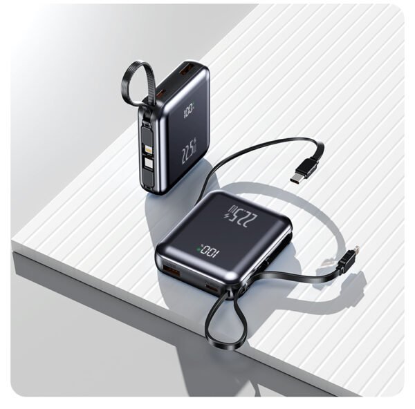 Dual Built-in Cable Fast charge Power Bank 10000mAh